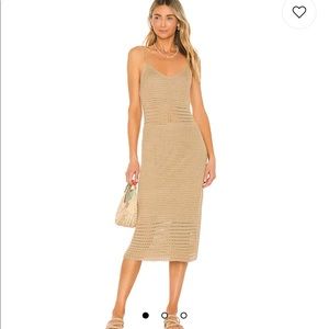 Line and Dot Crochet Dress